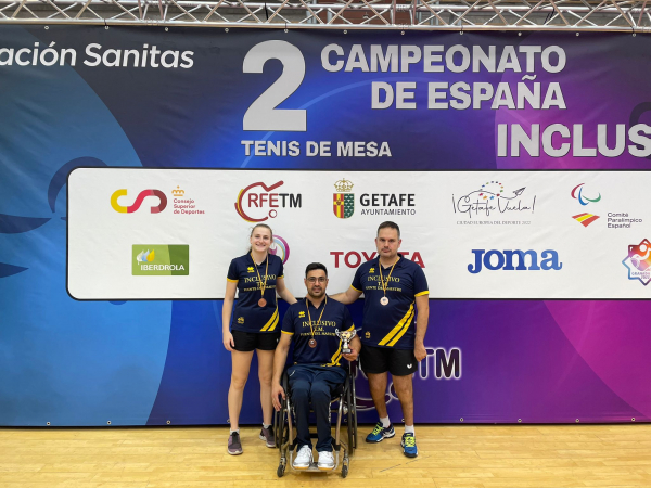 Sílvia Coll, Faco Javier López i Jordi Morales, bronze al II Campionat d'Espanya inclusiu